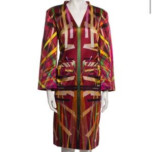 Escada Multicolor silk Geometric Dress
